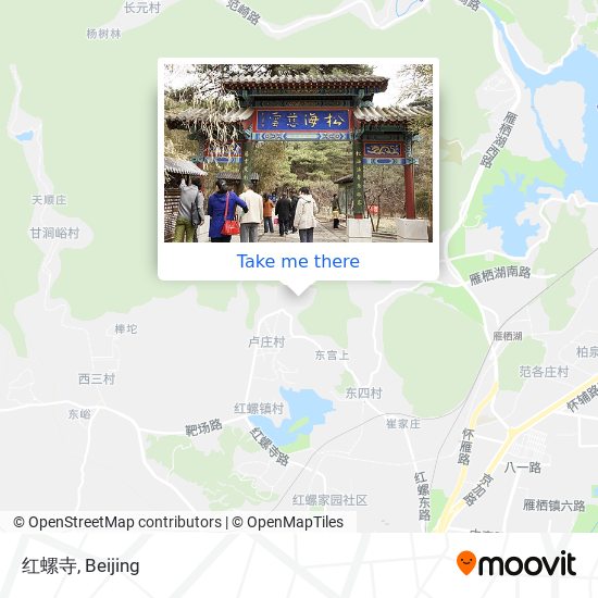 红螺寺 map