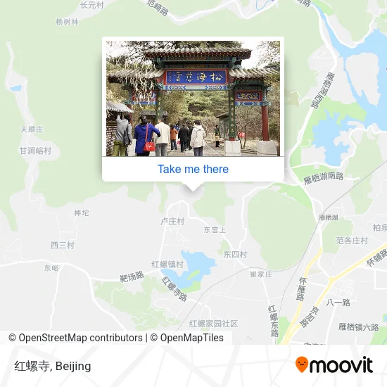 红螺寺 map
