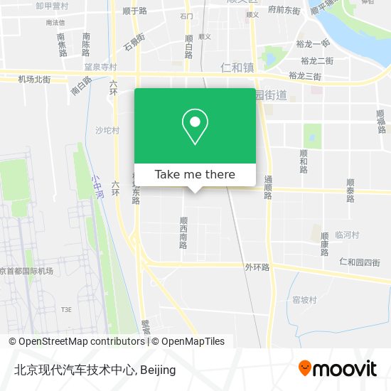 北京现代汽车技术中心 map
