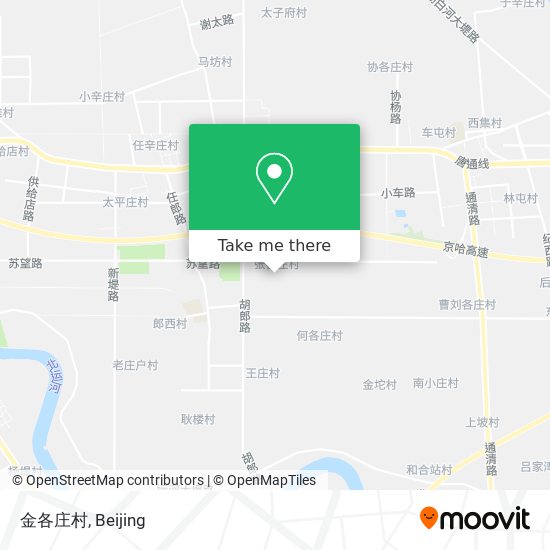 金各庄村 map