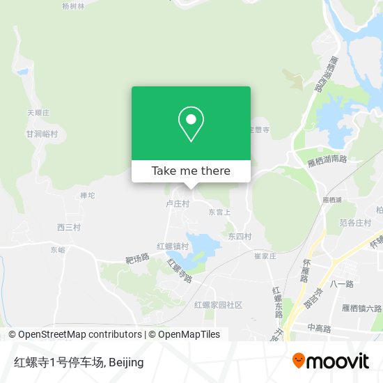 红螺寺1号停车场 map