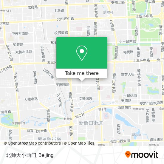 北师大小西门 map
