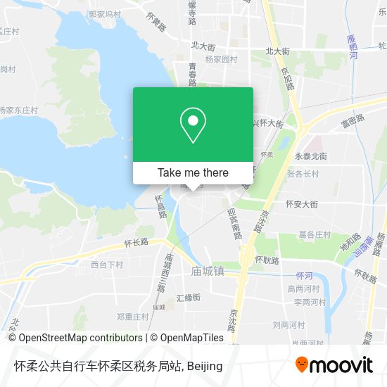 怀柔公共自行车怀柔区税务局站 map