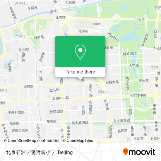 北京石油学院附属小学 map