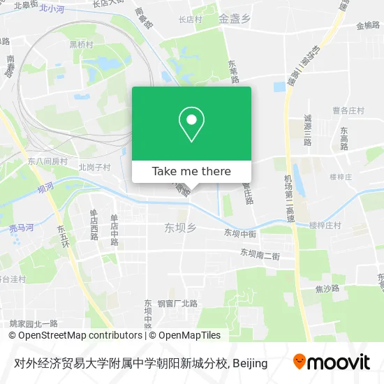 对外经济贸易大学附属中学朝阳新城分校 map