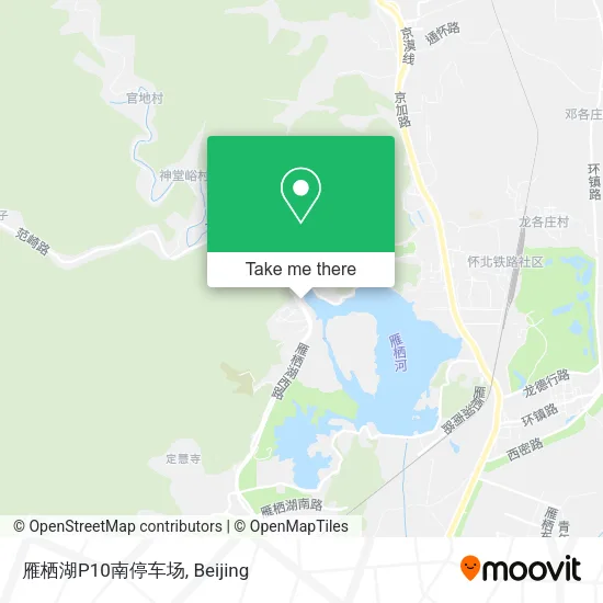 雁栖湖P10南停车场 map