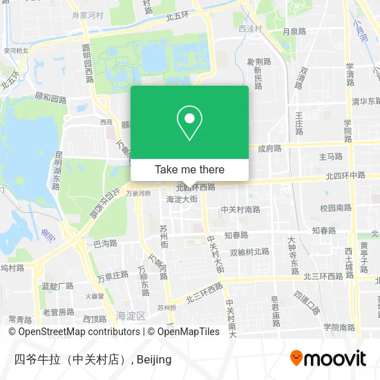 四爷牛拉（中关村店） map