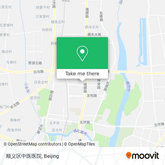 顺义区中医医院 map