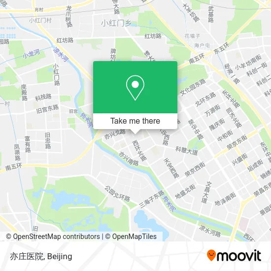亦庄医院 map