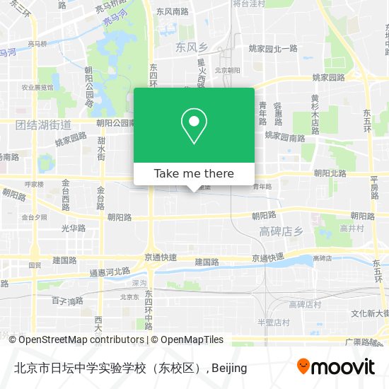 北京市日坛中学实验学校（东校区） map