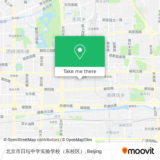 北京市日坛中学实验学校（东校区） map
