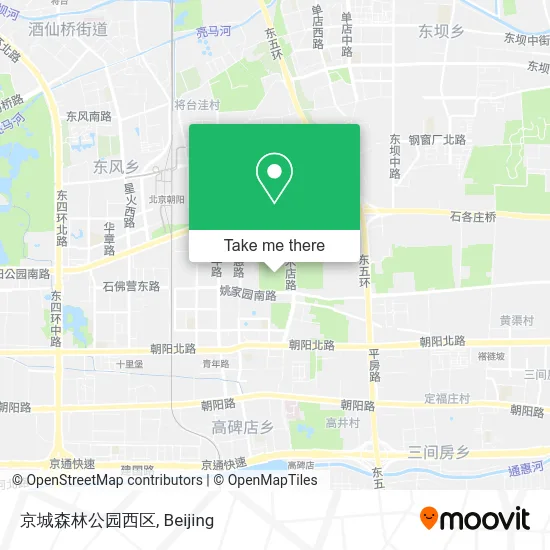 京城森林公园西区 map