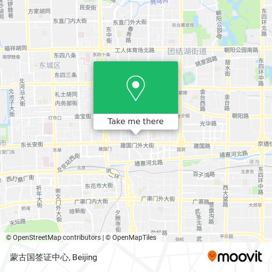 蒙古国签证中心 map