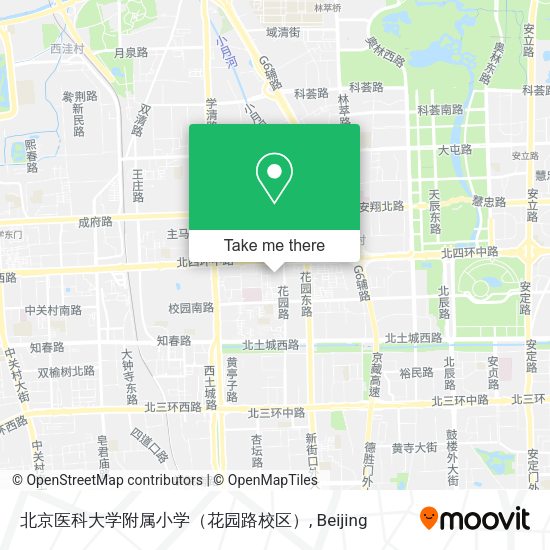 北京医科大学附属小学（花园路校区） map