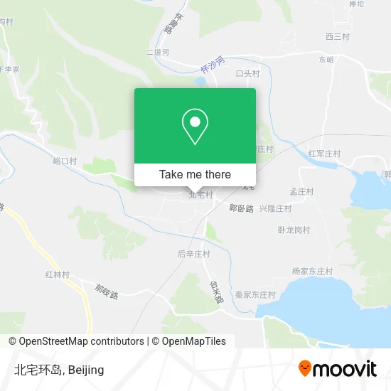 北宅环岛 map