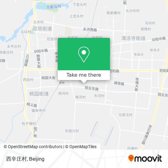 西辛庄村 map