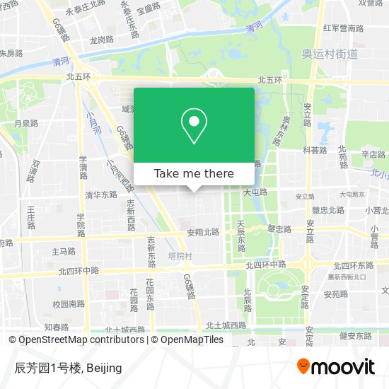 辰芳园1号楼 map