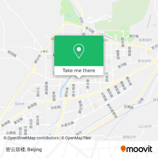 密云鼓楼 map