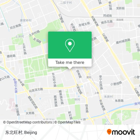 东北旺村 map
