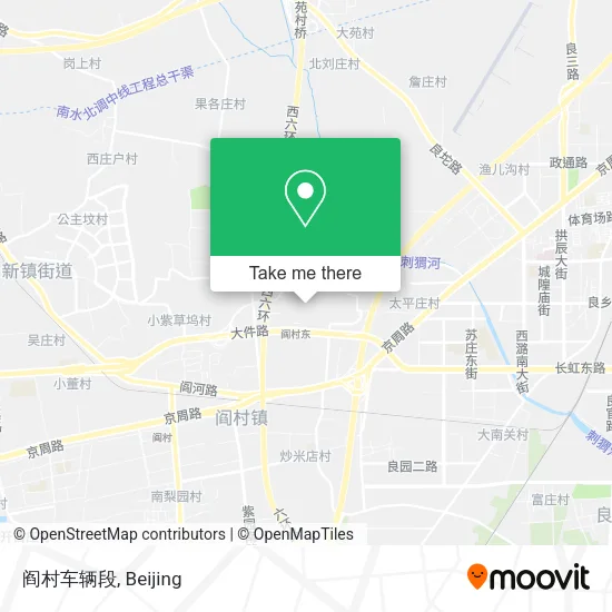 阎村车辆段 map