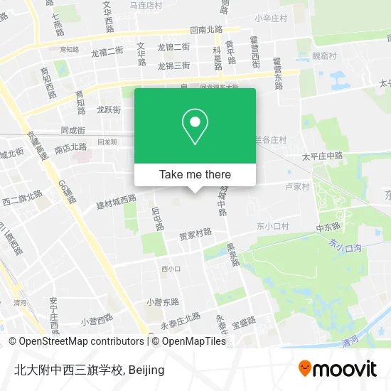 北大附中西三旗学校 map
