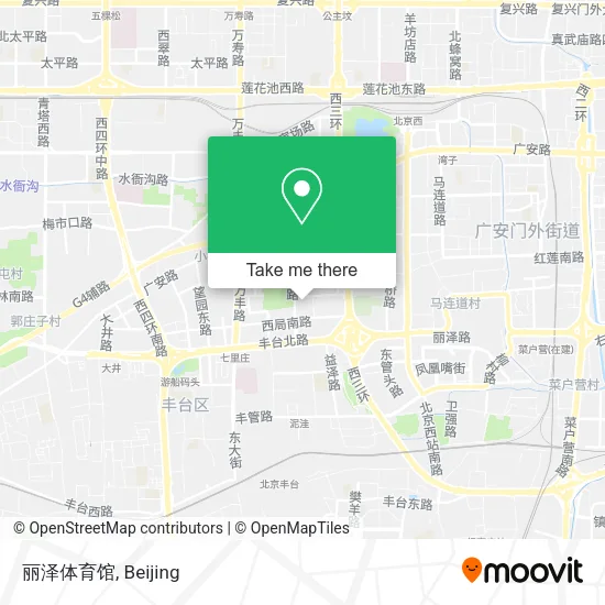 丽泽体育馆 map