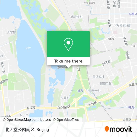 北天堂公园南区 map