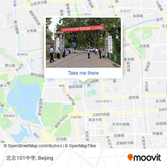 北京101中学 map