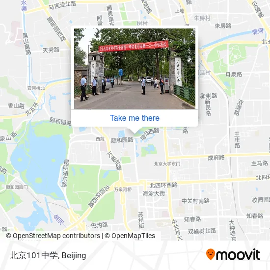 北京101中学 map