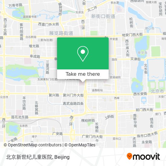 北京新世纪儿童医院 map