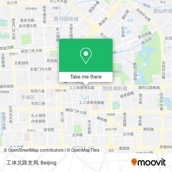 工体北路支局 map