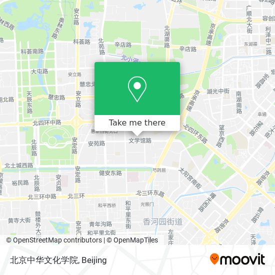 北京中华文化学院 map