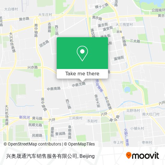 兴奥晟通汽车销售服务有限公司 map