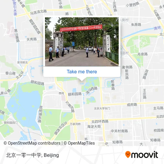 北京一零一中学 map