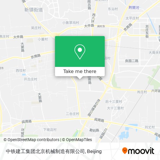 中铁建工集团北京机械制造有限公司 map