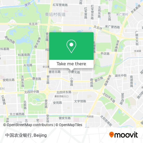 中国农业银行 map