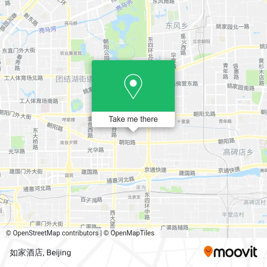 如家酒店 map