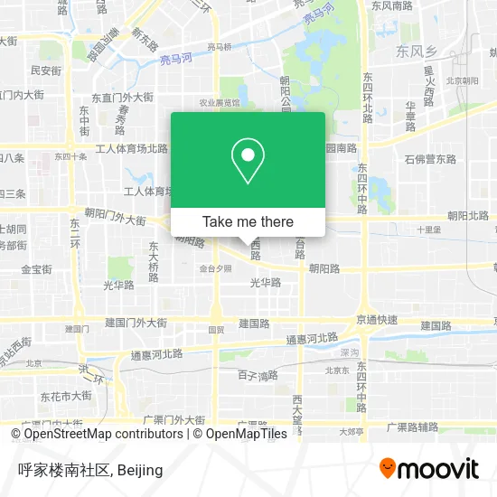 呼家楼南社区 map