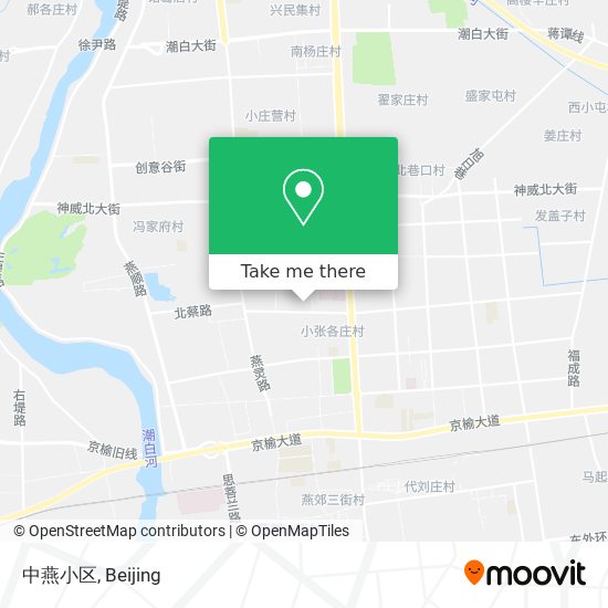 中燕小区 map