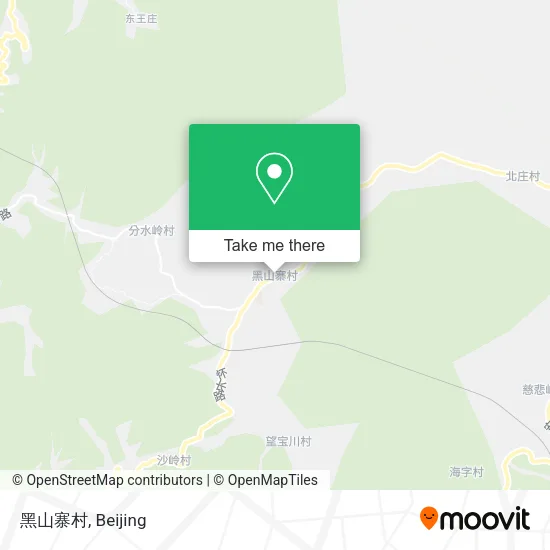黑山寨村 map