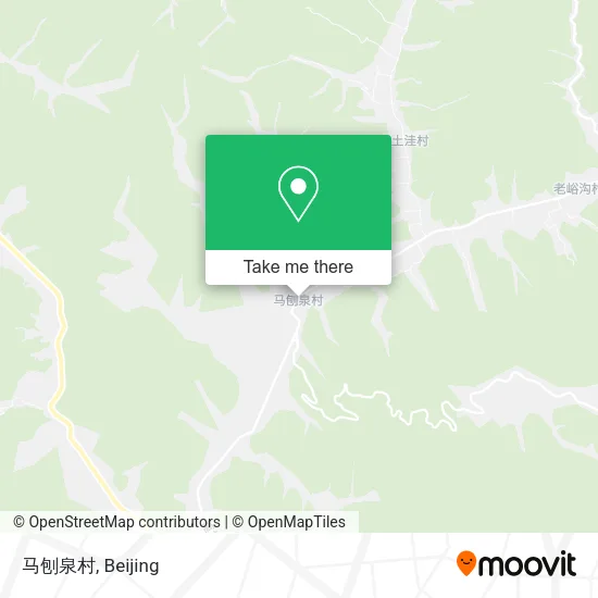 马刨泉村 map