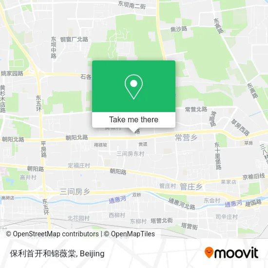保利首开和锦薇棠 map