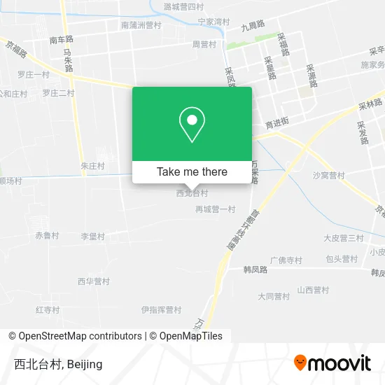 西北台村 map