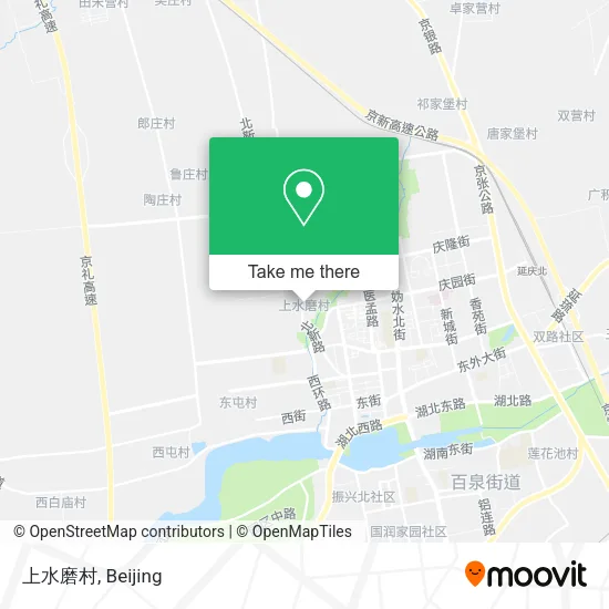 上水磨村 map