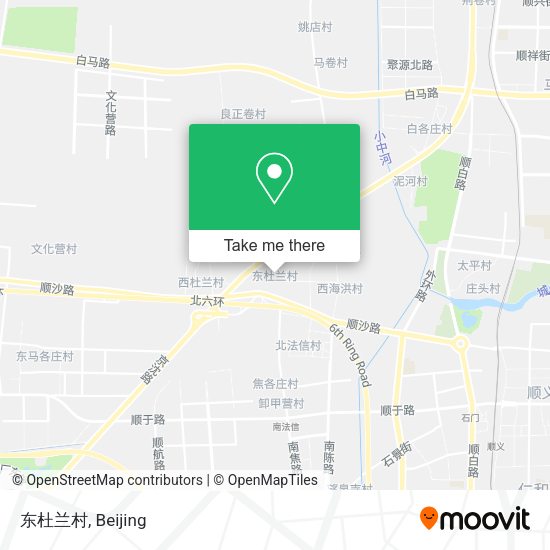 东杜兰村 map