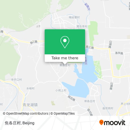 焦各庄村 map