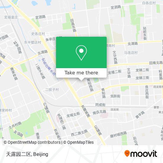 天露园二区 map