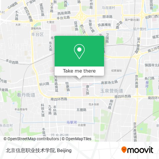 北京信息职业技术学院 map
