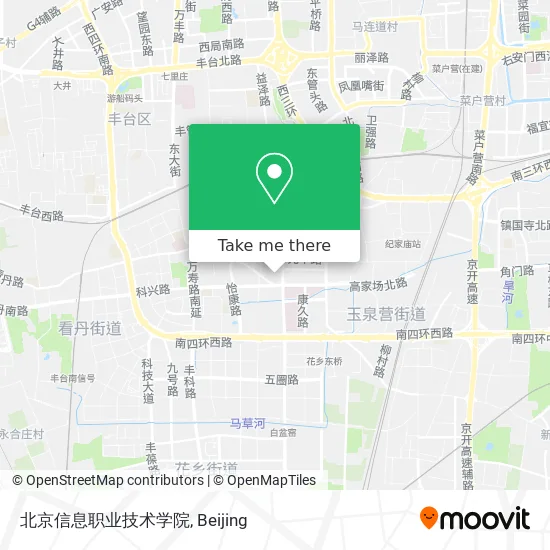 北京信息职业技术学院 map