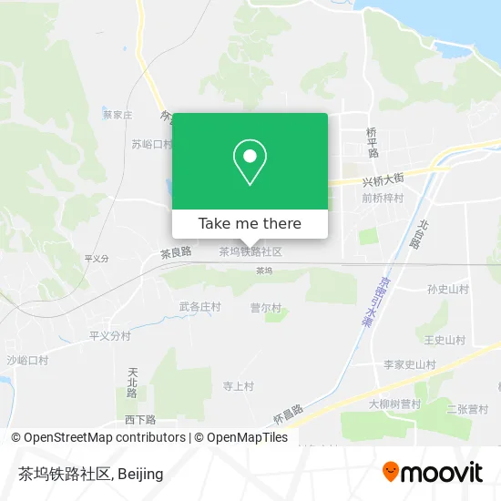 茶坞铁路社区 map